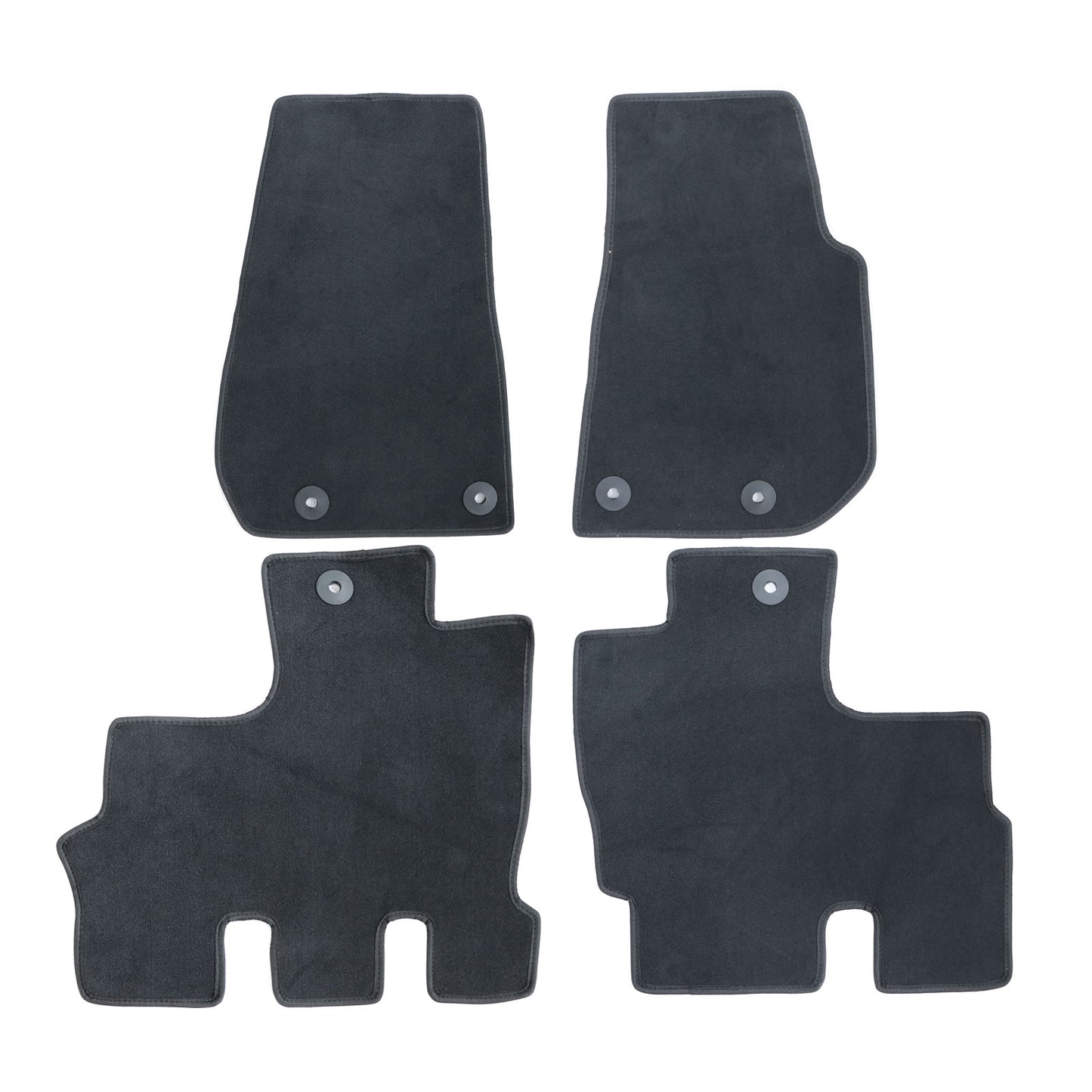 For 2014 2015 2016 2017 Jeep Wrangler Floor Mats Carpet Velour 2 Rows Anti-Slip