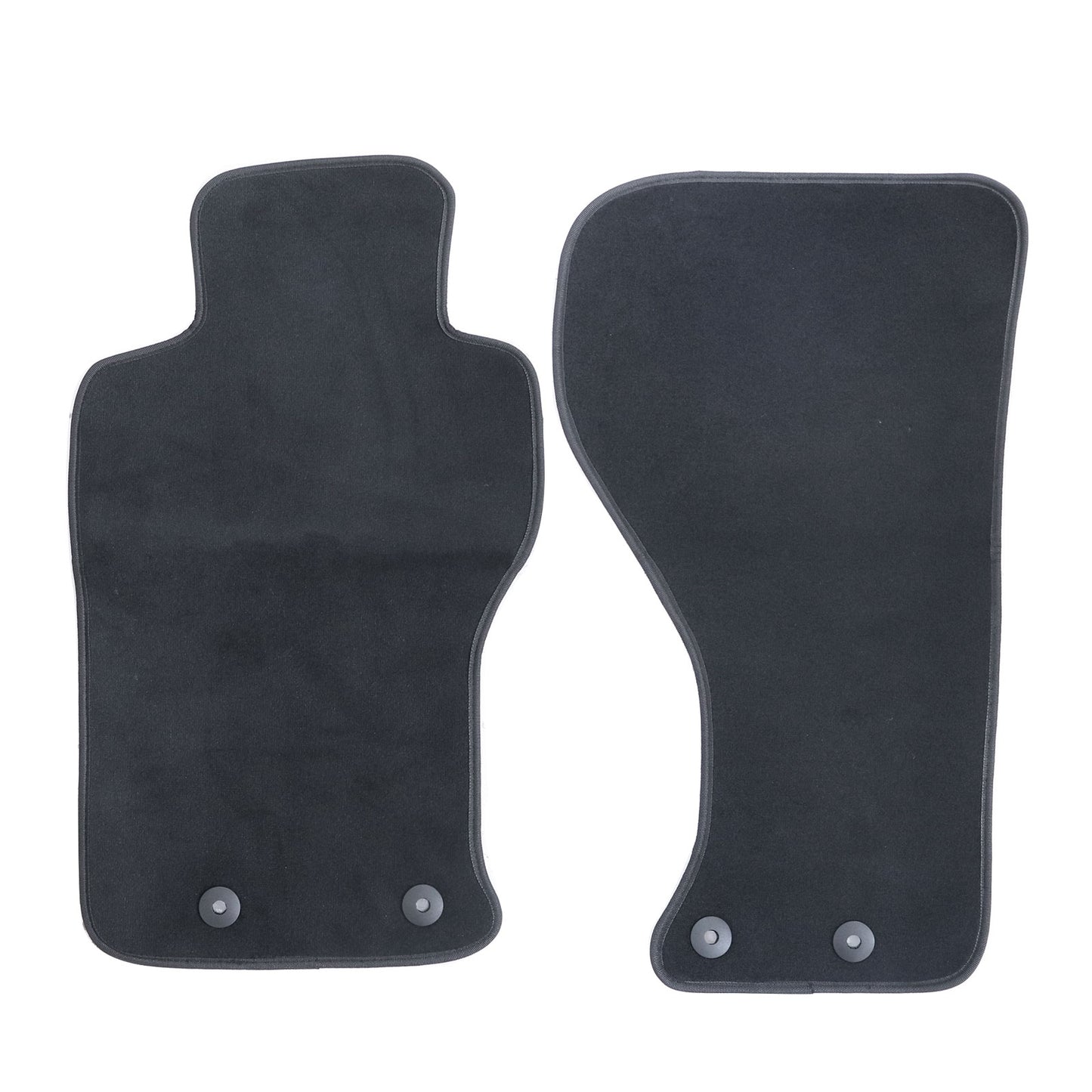 Black Velour Floor Mats Carpet Replacement For 2016-2023 Mazda MX-5 Miata 2-Door