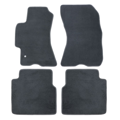 For 2005 2006 Subaru Outback Legacy Front & Rear Floor Mats Carpet Velour Black