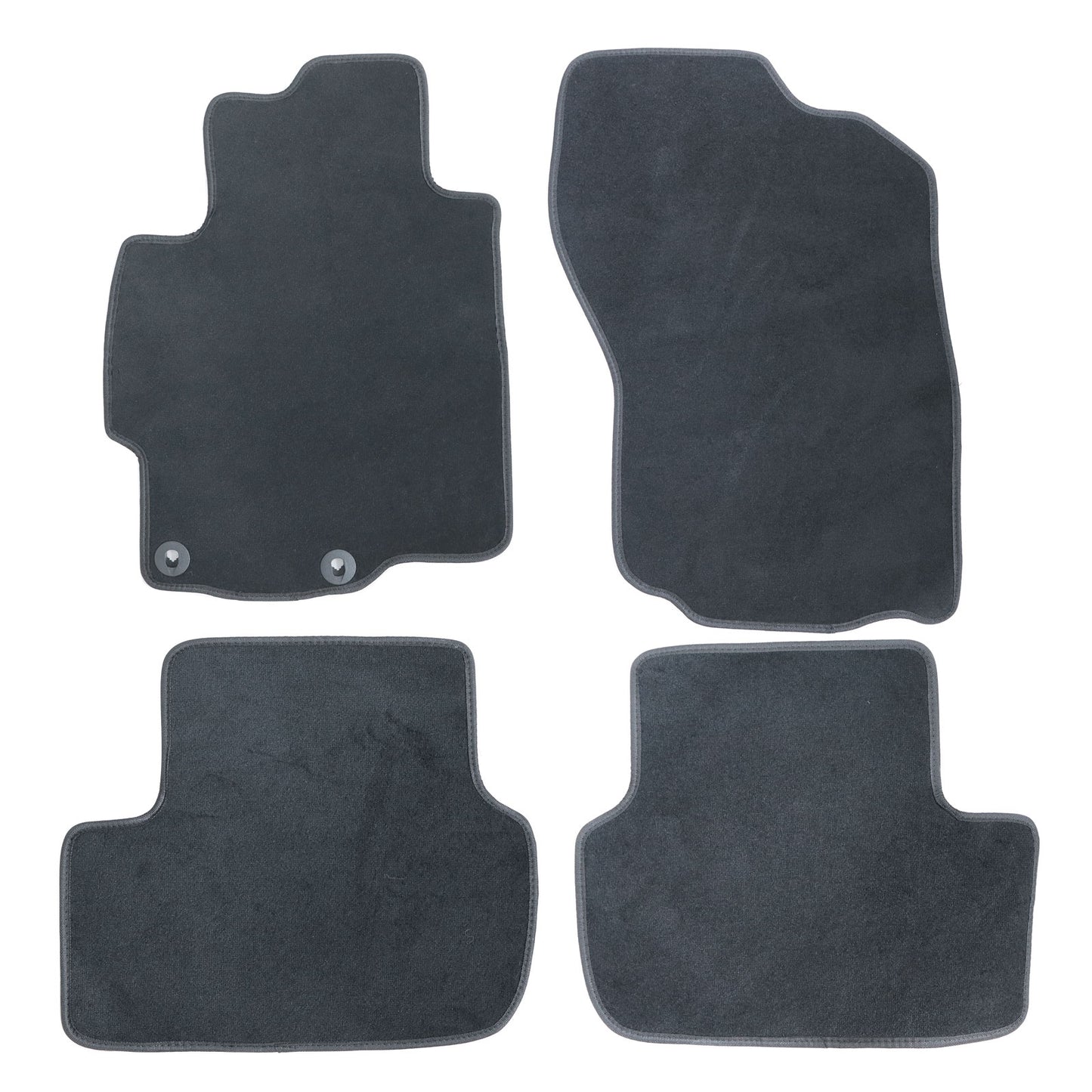 Fits Mitsubishi Lancer 2008-2017 Front & Rear Floor Mats Carpet Velour Black New