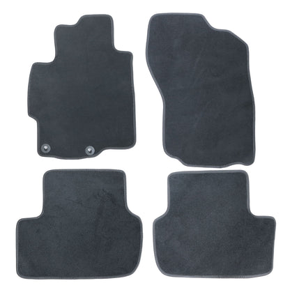 Fits Mitsubishi Lancer 2008-2017 Front & Rear Floor Mats Carpet Velour Black New