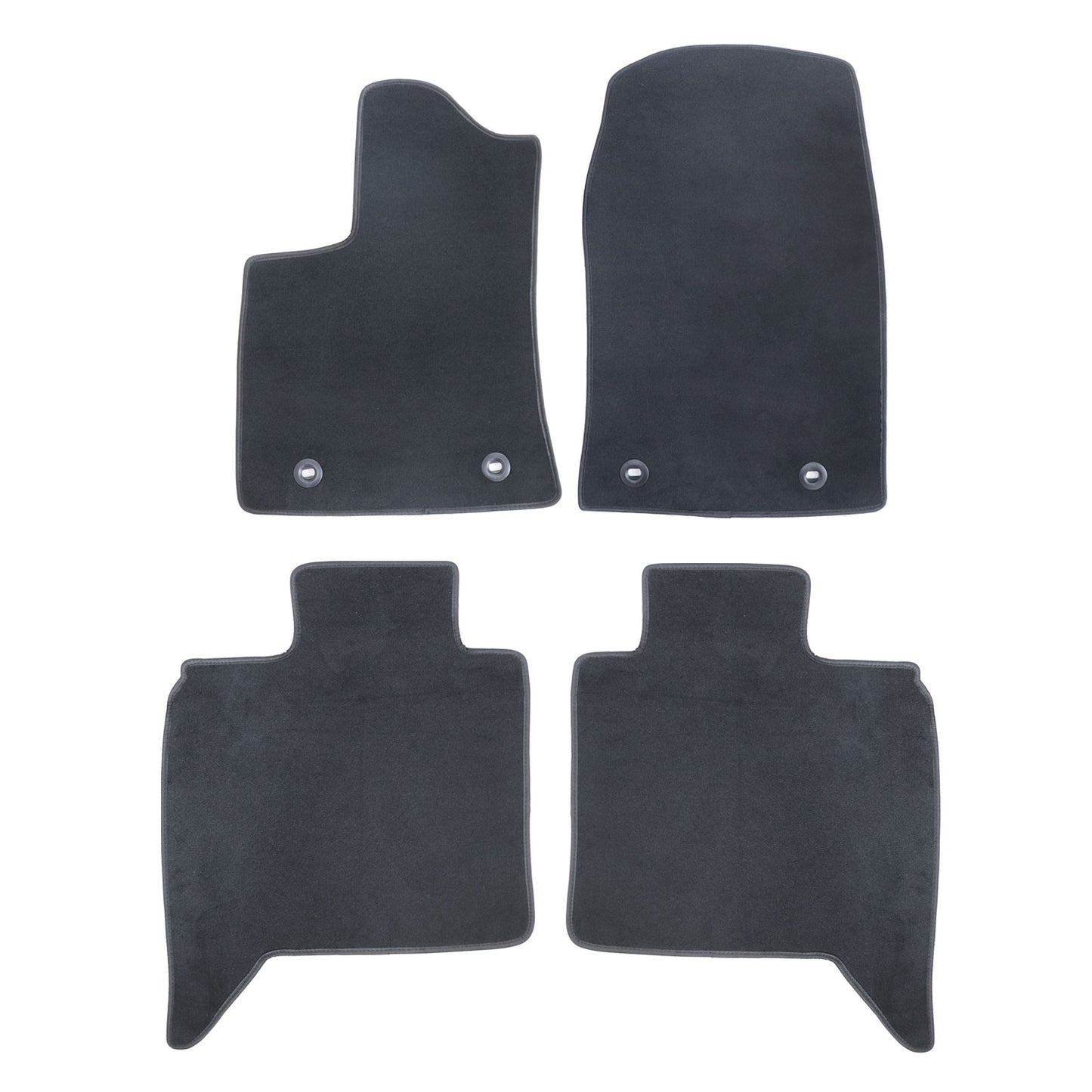 Fits 2024 2025 Toyota Tundra Front & 2nd Row Velour Floor Mats Carpet Waterproof