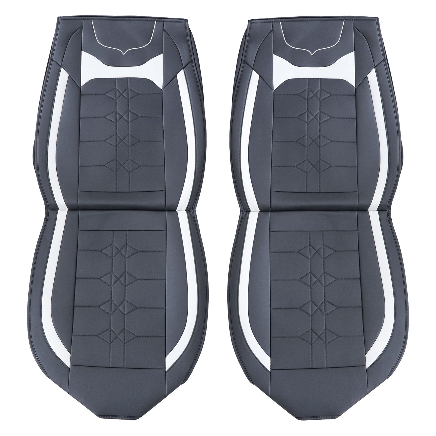 Leather 5 Seat Covers Full Set Front & Rear Cushion Fits Toyota Deluxe Car