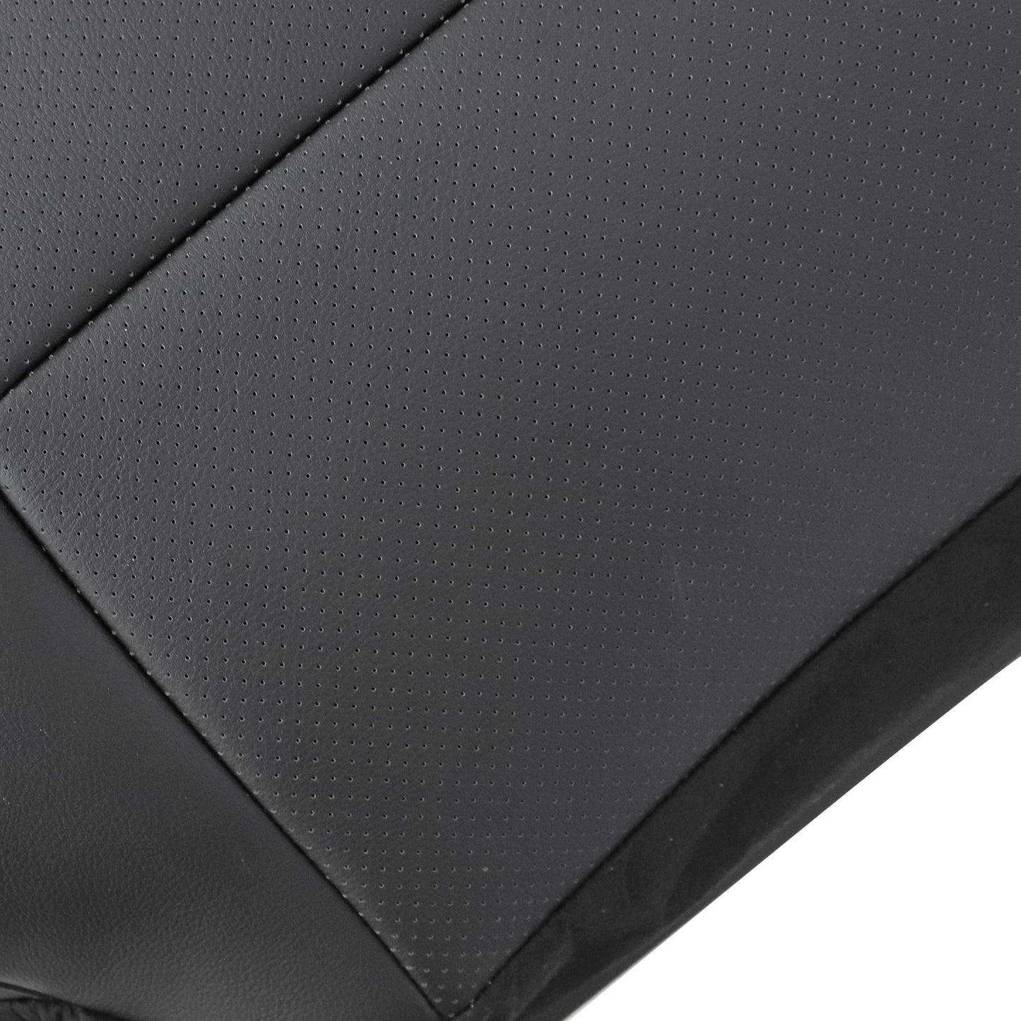 2010-2015 For Chevy Camaro Driver Top Leather Seat Cover & Headrest Cover Black
