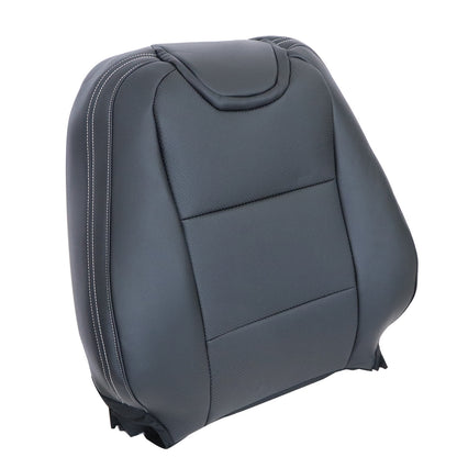 2010-2015 For Chevy Camaro Driver Top Leather Seat Cover & Headrest Cover Black