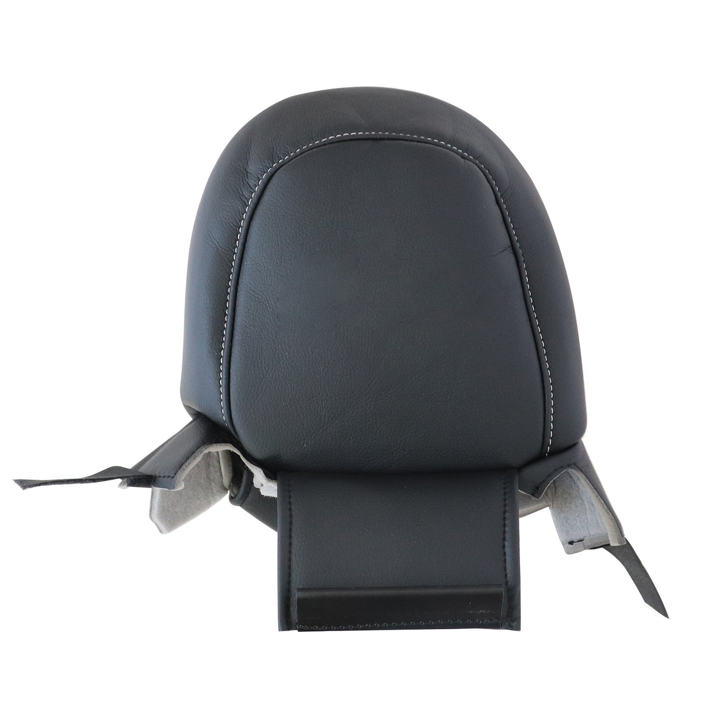 2010-2015 For Chevy Camaro Driver Top Leather Seat Cover & Headrest Cover Black