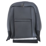 2010-2015 For Chevy Camaro Driver Top Leather Seat Cover & Headrest Cover Black