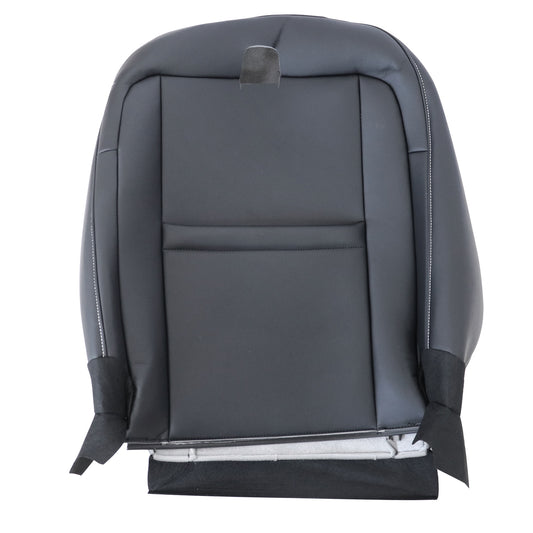 2010-2015 For Chevy Camaro Driver Top Leather Seat Cover & Headrest Cover Black