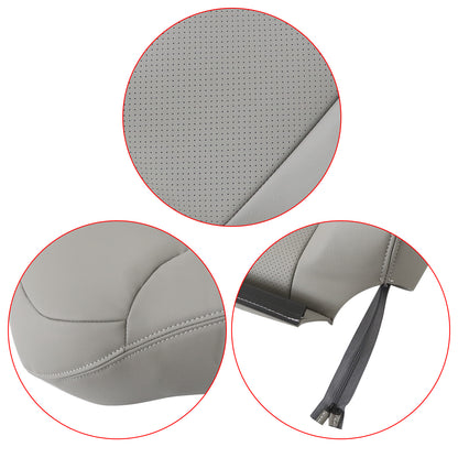 For 09-13 Subaru Forester Driver/Passenger Top Perf PU Leather Seat Cover Gray