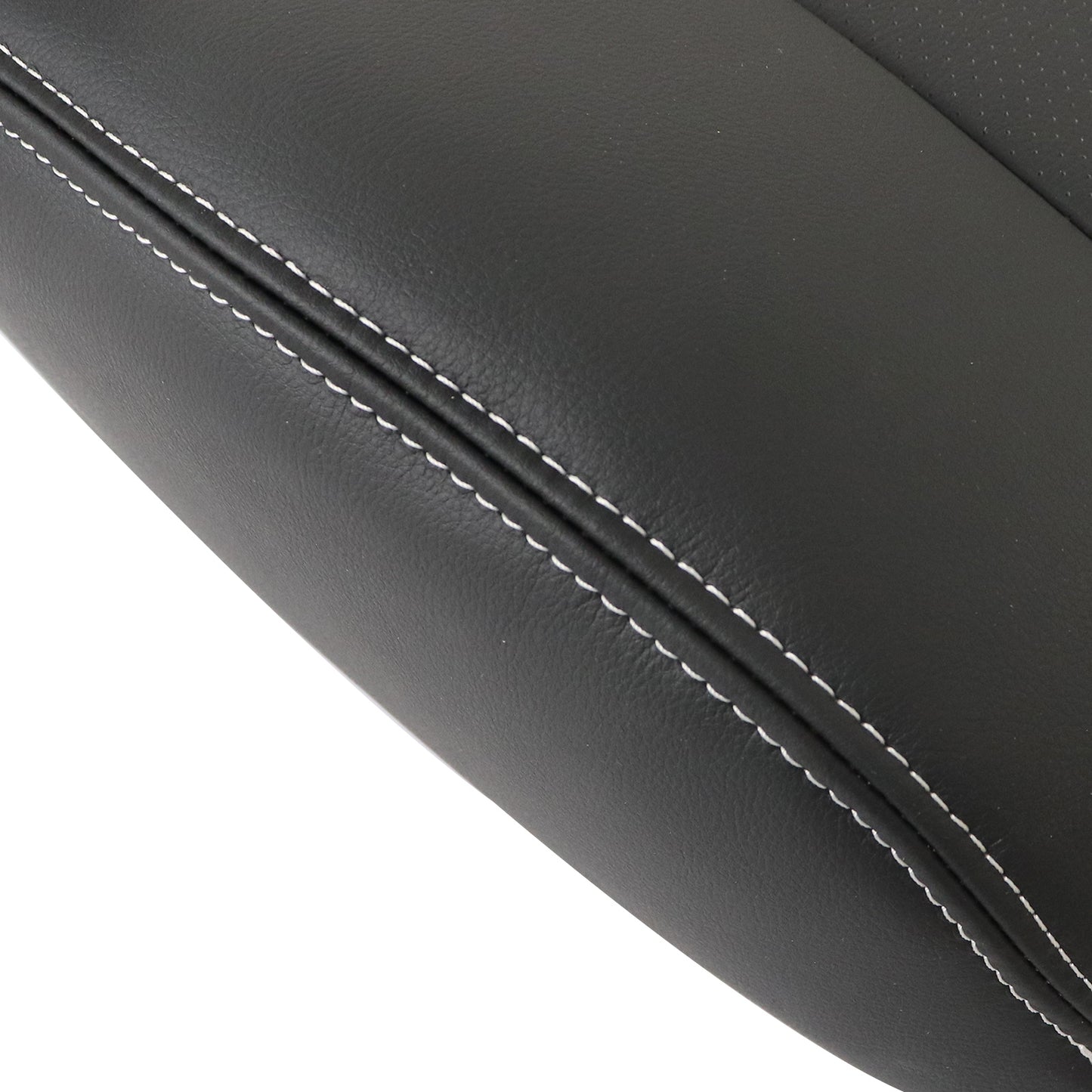 For 09-13 Subaru Forester Driver/Passenger Top Perf PU Leather Seat Cover Black