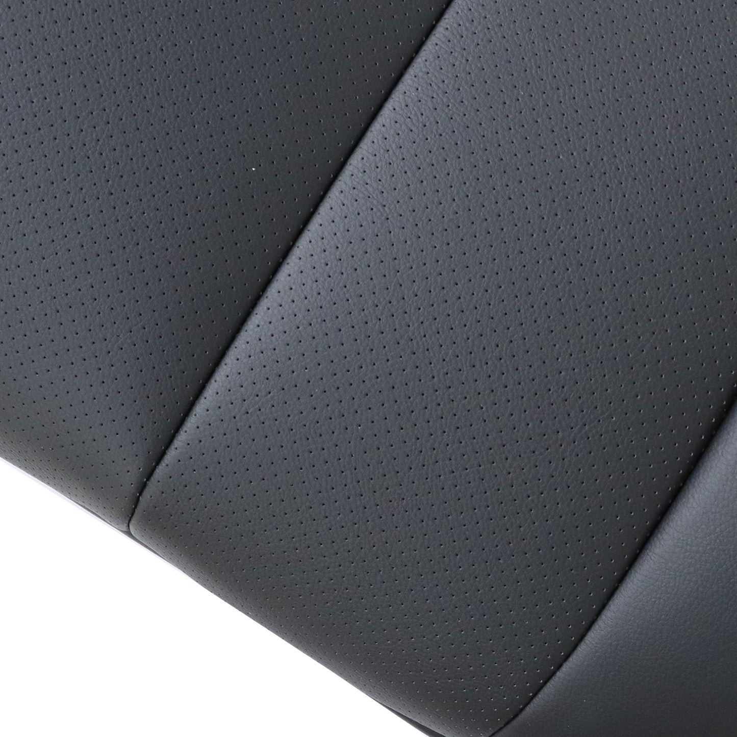 For 09-13 Subaru Forester Driver/Passenger Top Perf PU Leather Seat Cover Black