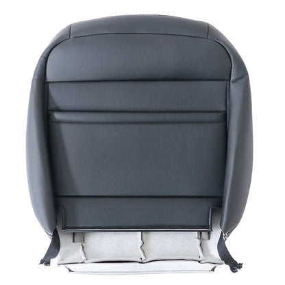 For 09-13 Subaru Forester Driver/Passenger Top Perf PU Leather Seat Cover Black