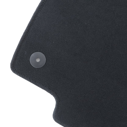 For 2019-2025 Volkswagen Jetta Front & Rear Velour Floor Mats Carpet Black 4PCS
