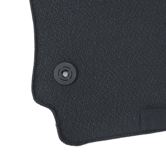 For 2019-2025 Volkswagen Jetta Front & Rear Velour Floor Mats Carpet Black 4PCS