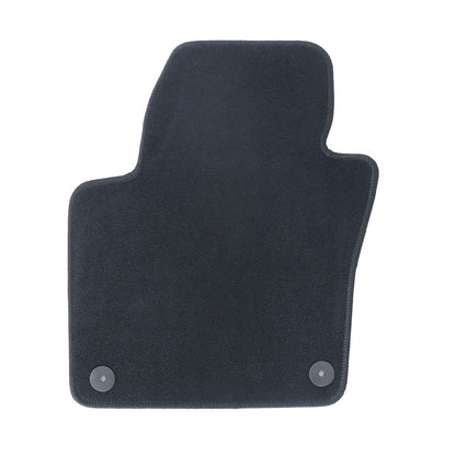 For 2009-2017 Volkswagen Tiguan Front & Rear Velour Floor Mats Carpet Black 4PCS