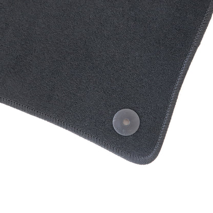 New For 2010-2018 VW Touareg Front & Rear Velour Floor Mats Carpet Black 4PCS