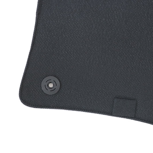 New For 2010-2018 VW Touareg Front & Rear Velour Floor Mats Carpet Black 4PCS