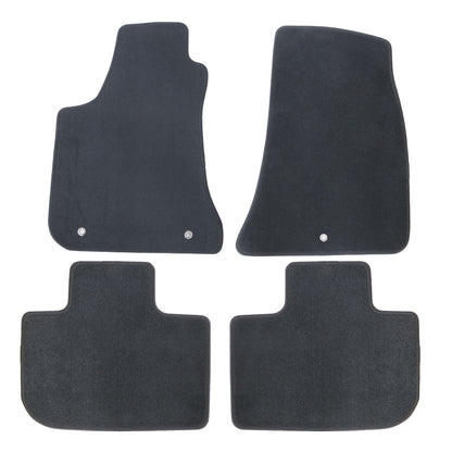 For 2015-2023 Dodge Challenger Front & Rear Velour Floor Mats Carpet Black 4PCS