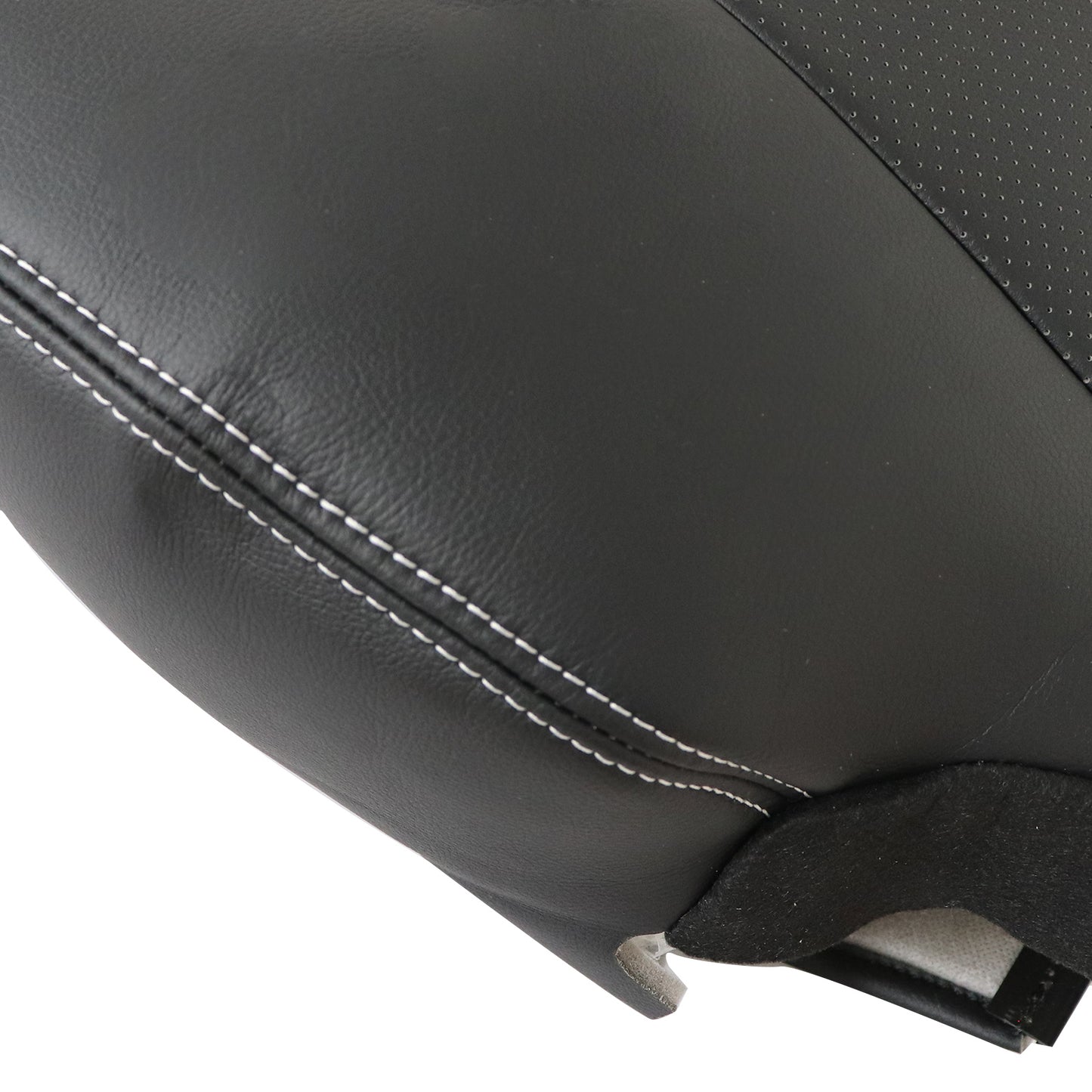 For 2014-2016 Subaru Forester Passenger Top Leather Replacement Seat Cover Black