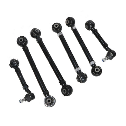 6Pcs Fits 03-2007 Honda Accord 2004-08 Acura TSX Rear Upper & Lower Camber Arms