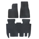 For 2022 2023 2024 2025 Tesla Model X Base Plaid Floor Mats Full Set Black New