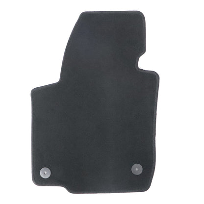 For 2012-2019 Volkswagen Passat Front & Rear Velour Floor Mats Carpet Black 4PCS