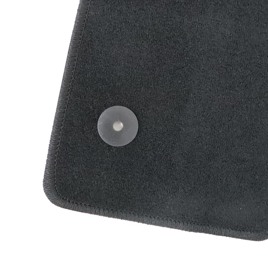 For 2012-2019 Volkswagen Passat Front & Rear Velour Floor Mats Carpet Black 4PCS
