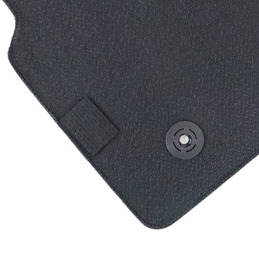 For 2012-2019 Volkswagen Passat Front & Rear Velour Floor Mats Carpet Black 4PCS