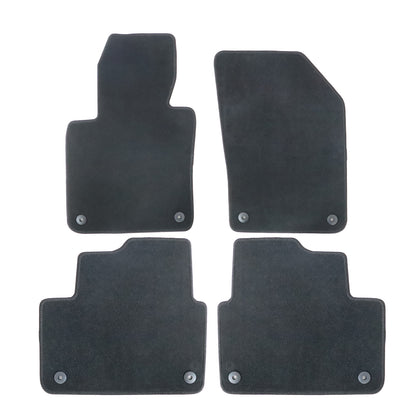 For 2019-2025 Volvo S60 V60 Front & 2nd Row Floor Mats Carpet Black Velour 4Pcs