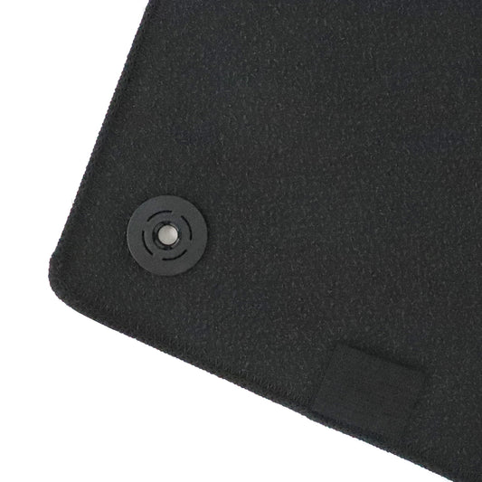 For 2011-2018 Volkswagen Jetta Front & Rear Velour Floor Mats Carpet Black 4PCS