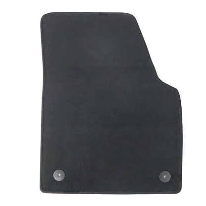 For 2018-2025 Volkswagen Atlas Front & Rear Velour Floor Mats Carpet Black 4PCS