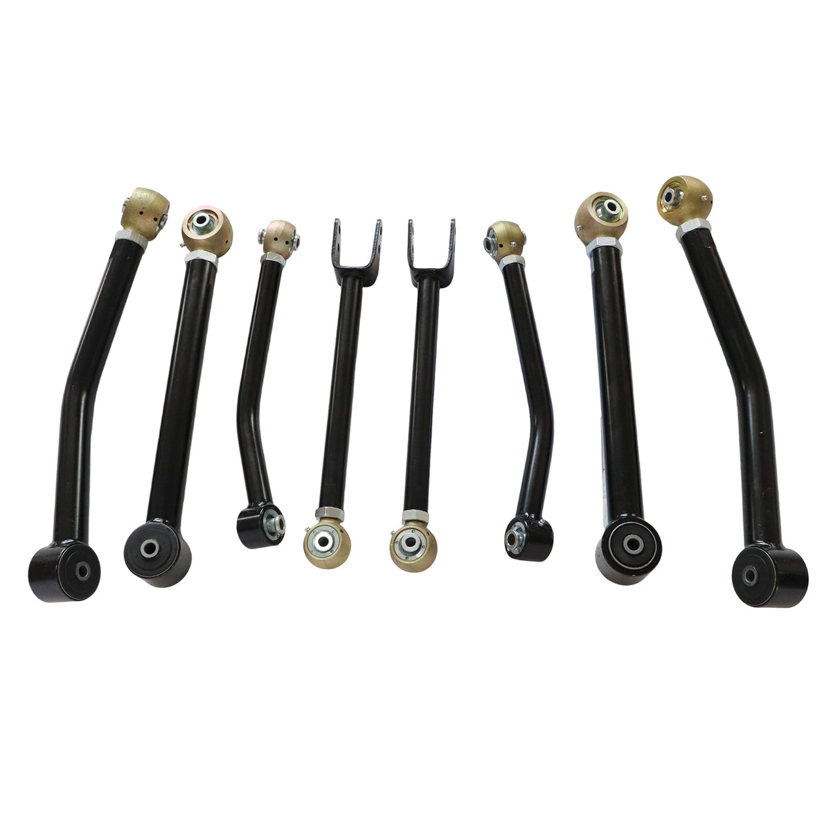 Front Rear Lower Upper Adjustable Control Arms 0-6'' fit 2007-2018 Jeep Wrangler