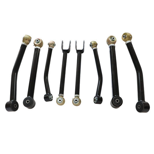 Front Rear Lower Upper Adjustable Control Arms 0-6'' fit 2007-2018 Jeep Wrangler