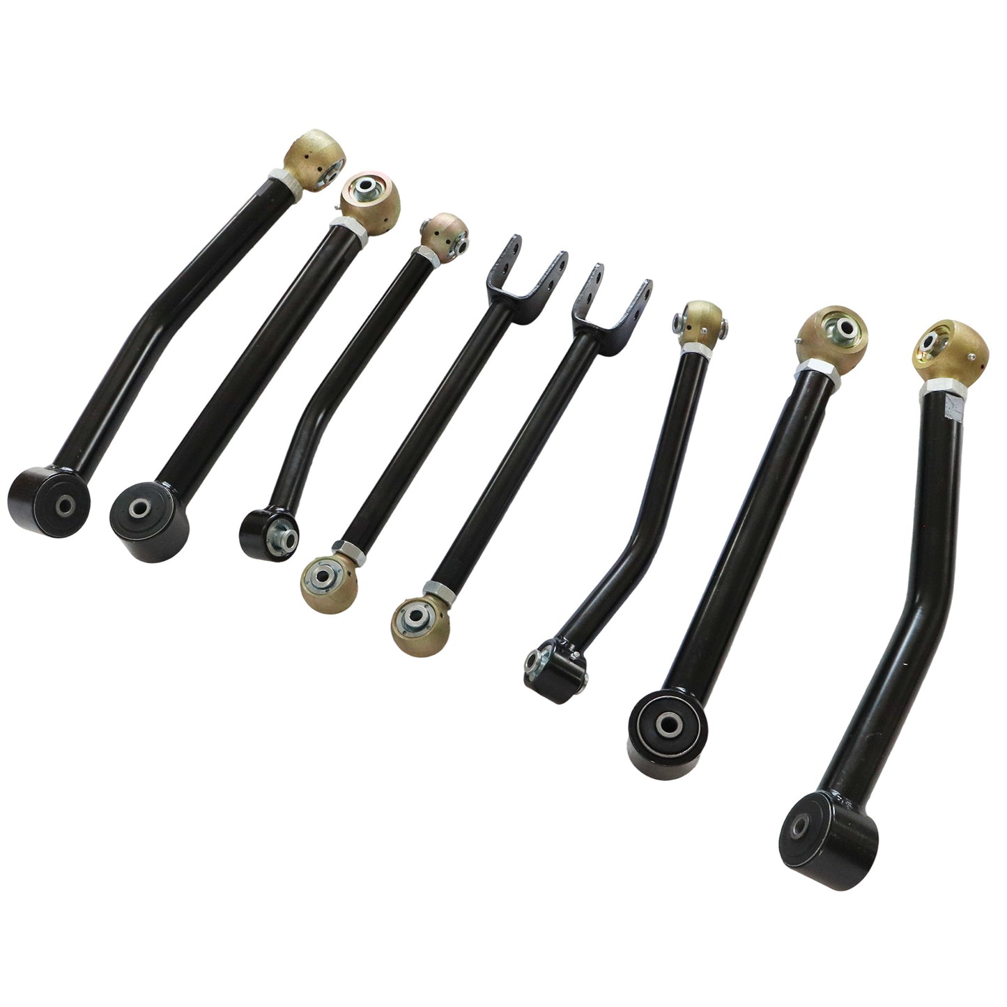 Front Rear Lower Upper Adjustable Control Arms 0-6'' fit 2007-2018 Jeep Wrangler