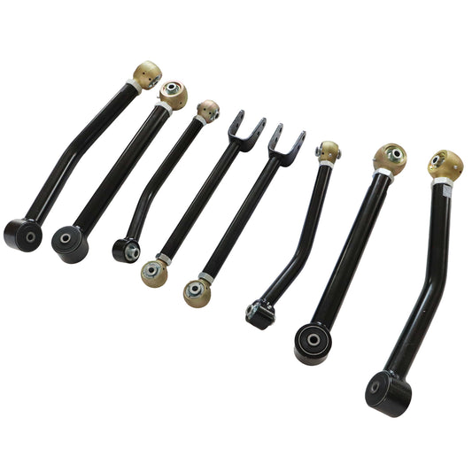 Front Rear Lower Upper Adjustable Control Arms 0-6'' fit 2007-2018 Jeep Wrangler