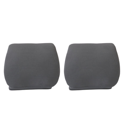 For 2009-2014 Ford F-150 Front Driver & Passenger Cloth Headrest Cover Gray