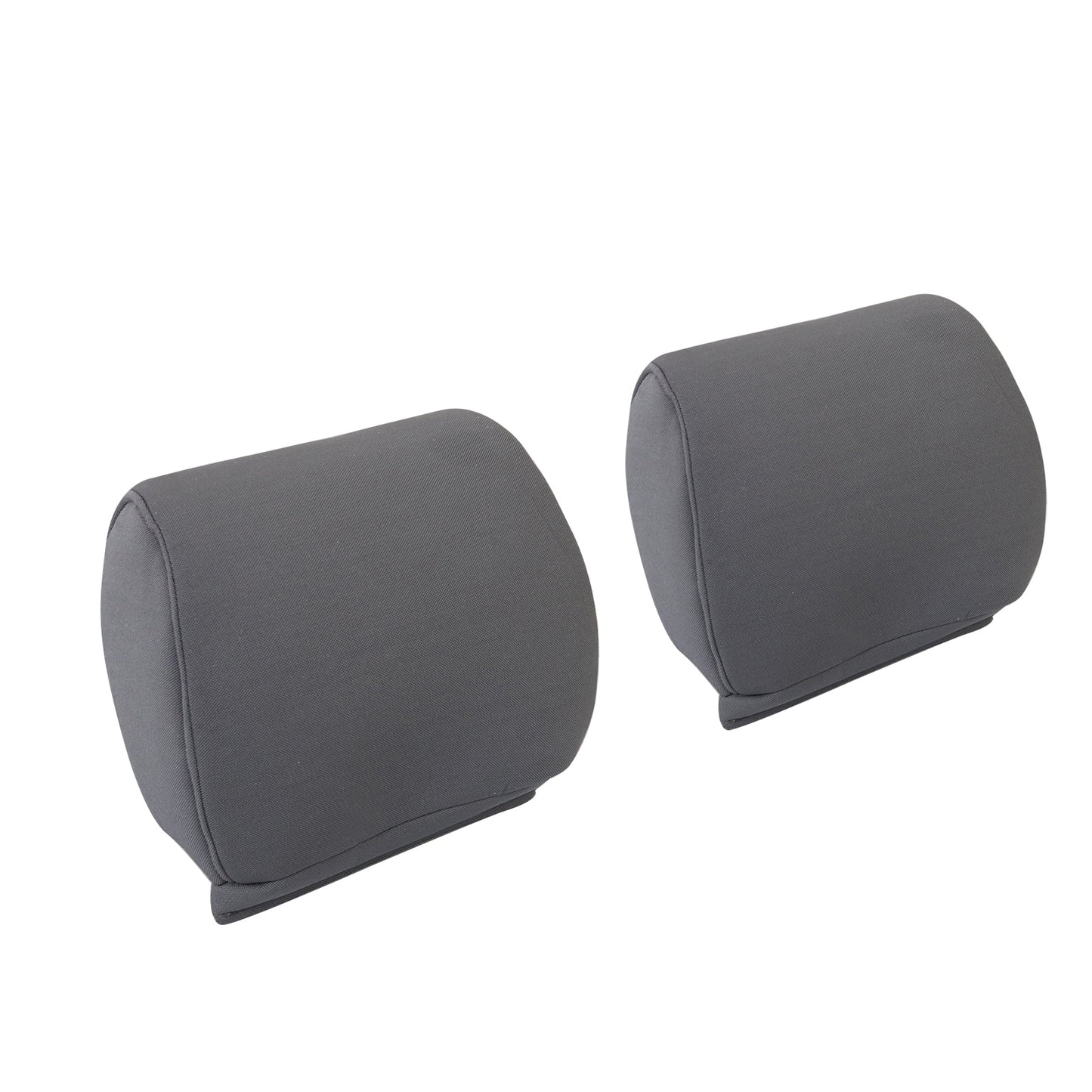 For 2009-2014 Ford F-150 Front Driver & Passenger Cloth Headrest Cover Gray