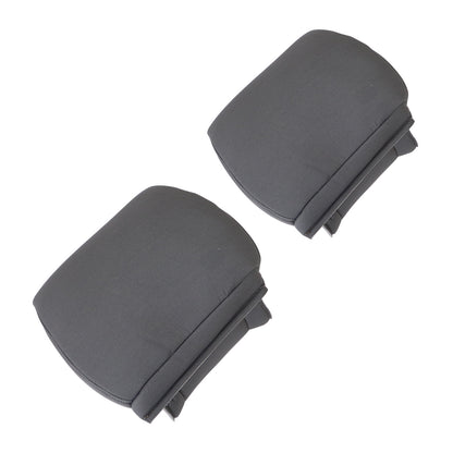For 2009-2014 Ford F-150 Front Driver & Passenger Cloth Headrest Cover Gray