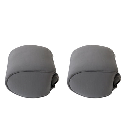 For 2009-2014 Ford F-150 Front Driver & Passenger Cloth Headrest Cover Gray