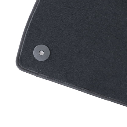 Black Velour Front & Rear Floor Mats Carpet Set For 2024 2025 Lincoln Nautilus