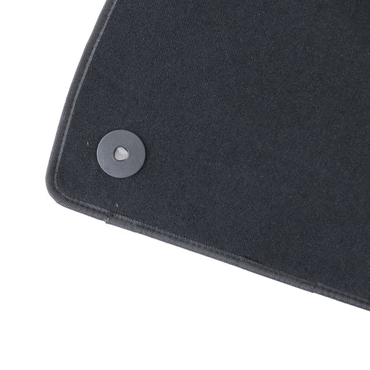 Black Velour Front & Rear Floor Mats Carpet Set For 2024 2025 Lincoln Nautilus