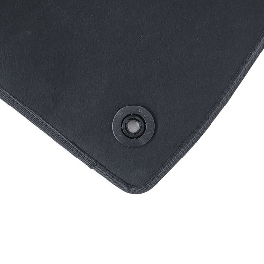 Black Velour Front & Rear Floor Mats Carpet Set For 2024 2025 Lincoln Nautilus