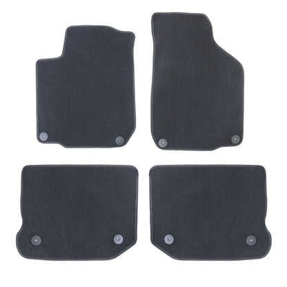 4Pcs For Volkswagen Beetle 1998-2011 Front & Rear Floor Mats Carpet Velour Black