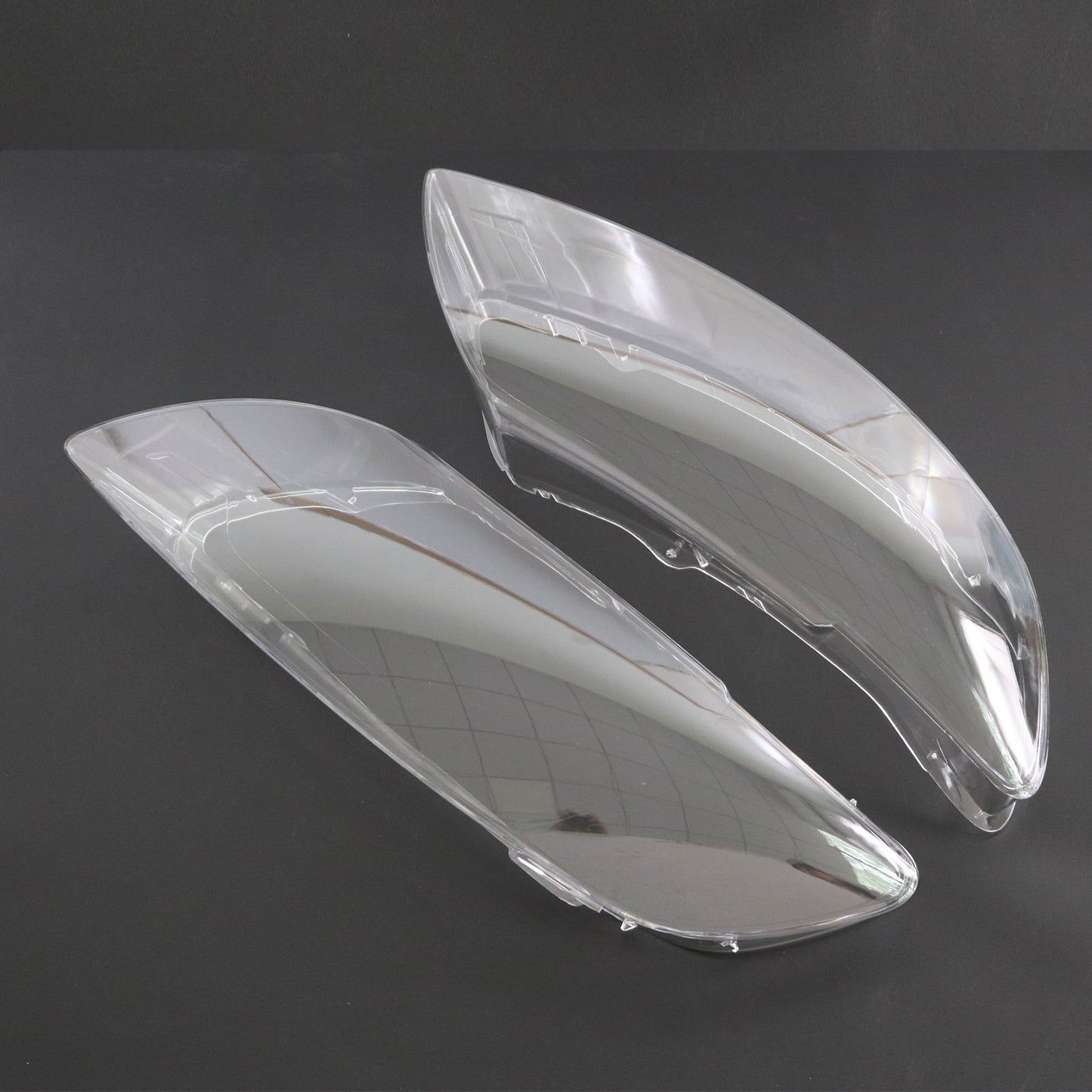 Waterproof Headlights Headlamps Lens Cover Left+Right Side For Audi Q7 2006-2015