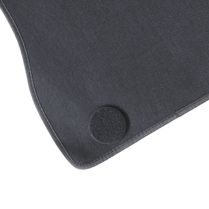 For 2017-2024 Alfa Romeo Giulia Front & Rear Velour Floor Mats Carpet Black 4PCS
