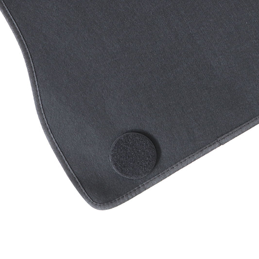 For 2017-2024 Alfa Romeo Giulia Front & Rear Velour Floor Mats Carpet Black 4PCS