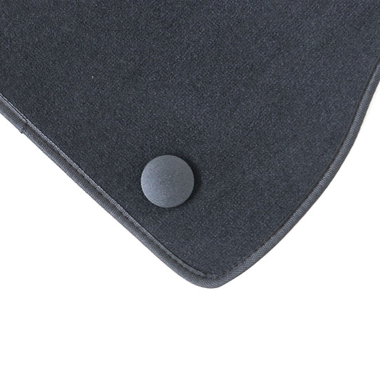 For 2017-2024 Alfa Romeo Giulia Front & Rear Velour Floor Mats Carpet Black 4PCS