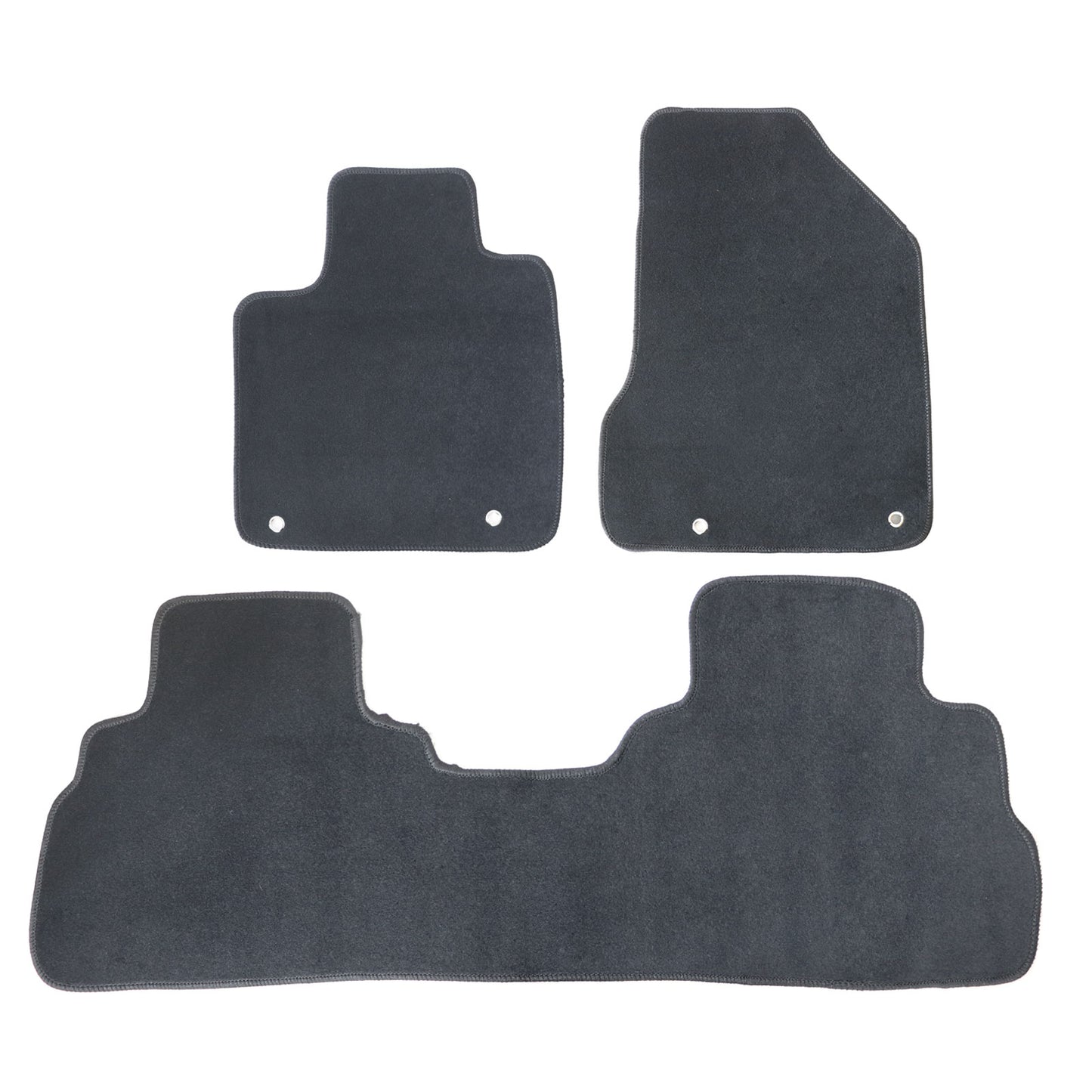 New For 2015-2018 Nissan Murano Front & Rear Velour Floor Mats Carpet Black 3PCS