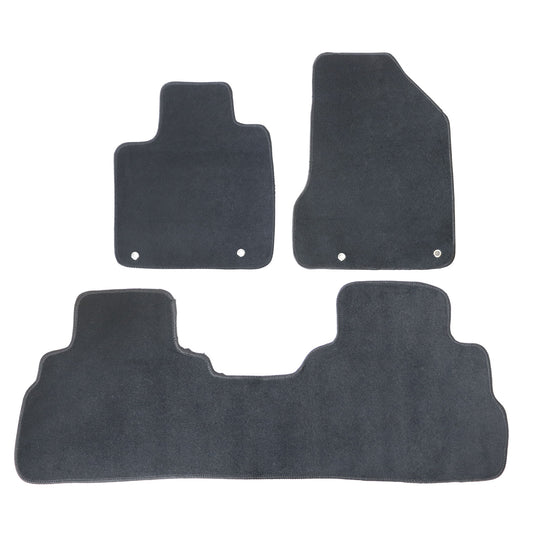 New For 2015-2018 Nissan Murano Front & Rear Velour Floor Mats Carpet Black 3PCS