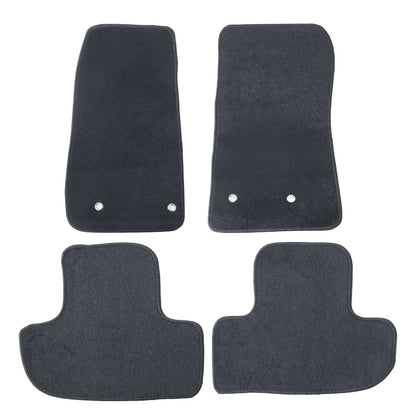 For 2014-2018 Jeep Wrangler(2 Door Model) Front & Rear Velour Floor Mats Carpet